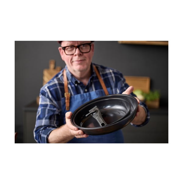 Алуминиев комплект тенджери с подвижна дръжка 2 бр. с незалепващо покритие ø 28 cm – Holm-image-1