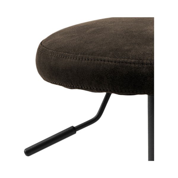 Сив тапициран бар стол с регулируема височина (височина на седалката 62 cm) Finch – Actona-image-3