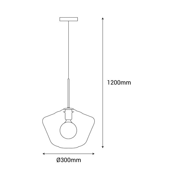Окачено осветително тяло, височина 120 cm Astrid - SULION-image-2