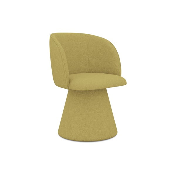 Жълт тапициран трапезен стол Maia – Makamii