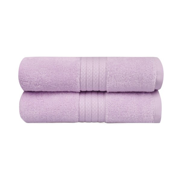 Комплект от 2 лилави кърпи за баня Mira, 90 x 50 cm - Unknown
