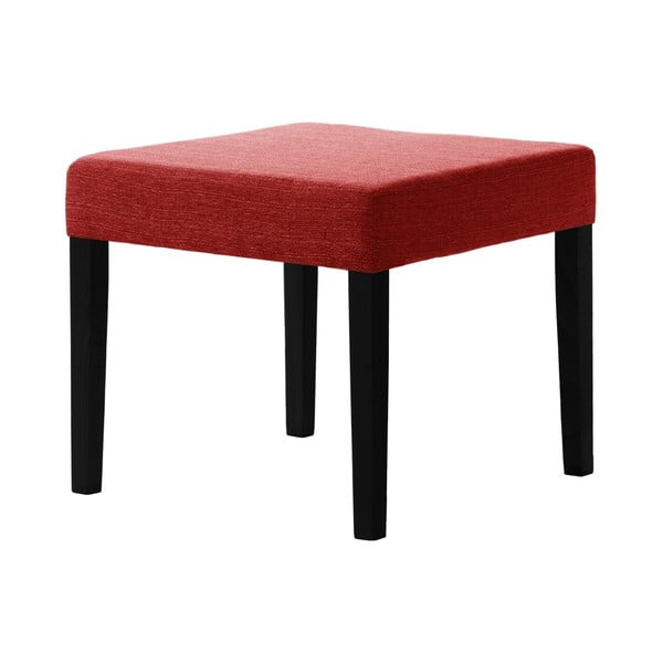 Červená stolička s černými nohami Ted Lapidus Maison Pétale