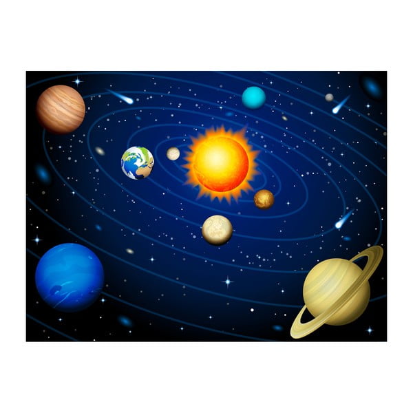 Широкоформатен тапет , 200 x 154 cm Solar System - Artgeist