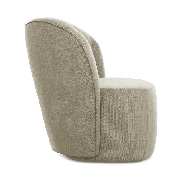 Бежово шенилово кресло Keloa – Makamii-image-2