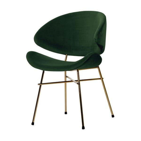 Стол в зелено с крака в златисто Cheri - Iker