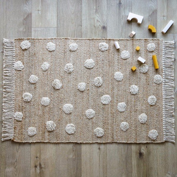 Ръчно изработен килим от смес от юта и памук , 100 x 150 cm Nop - Nattiot-image-3