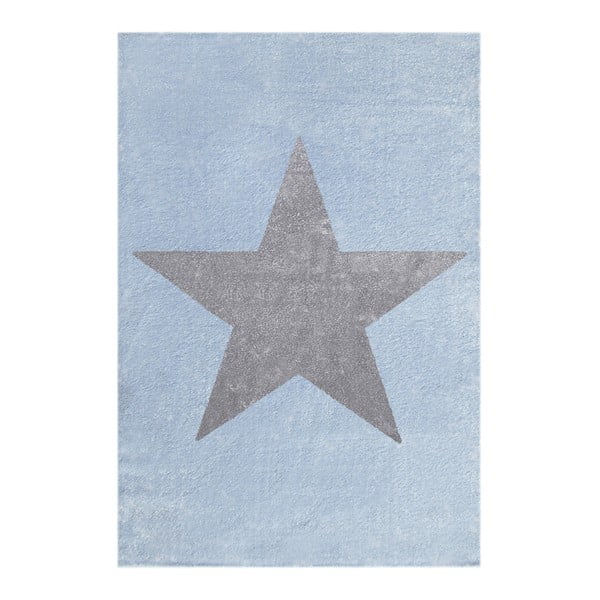 Modro-šedý dětský koberec Happy Rugs Superstar, 160 x 230 cm