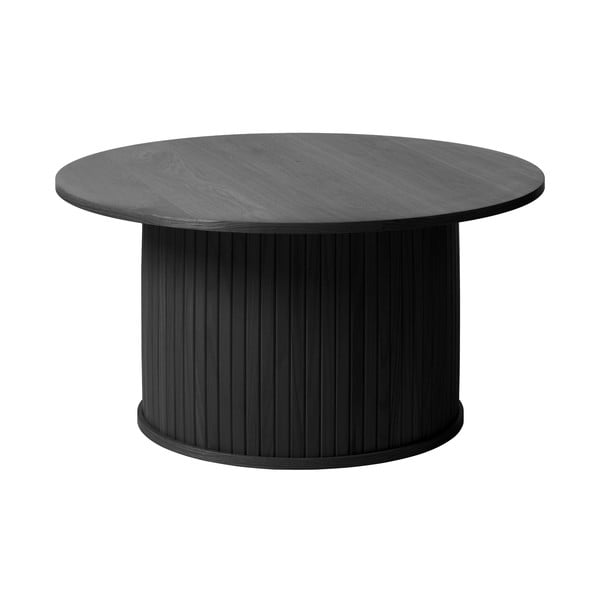 Черна кръгла маса за кафе ø 90 cm Nola - Unique Furniture