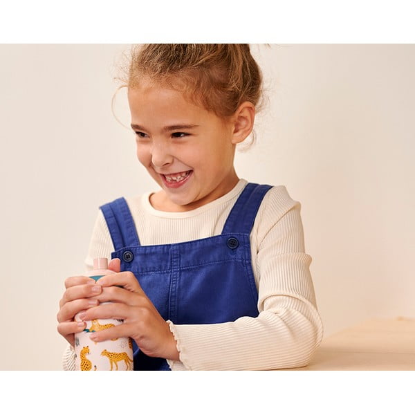 Светлозелена детска бутилка 400 ml Little farm – Mepal-image-2