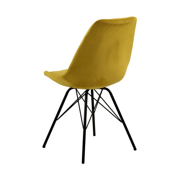 Жълт трапезен стол Eris - Actona-image-4