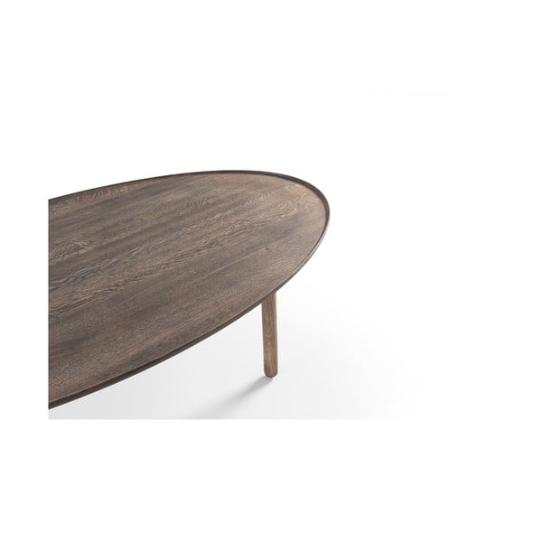 Кафява масичка за кафе от масивен дъб 80x150 cm Mu – Gazzda-image-2