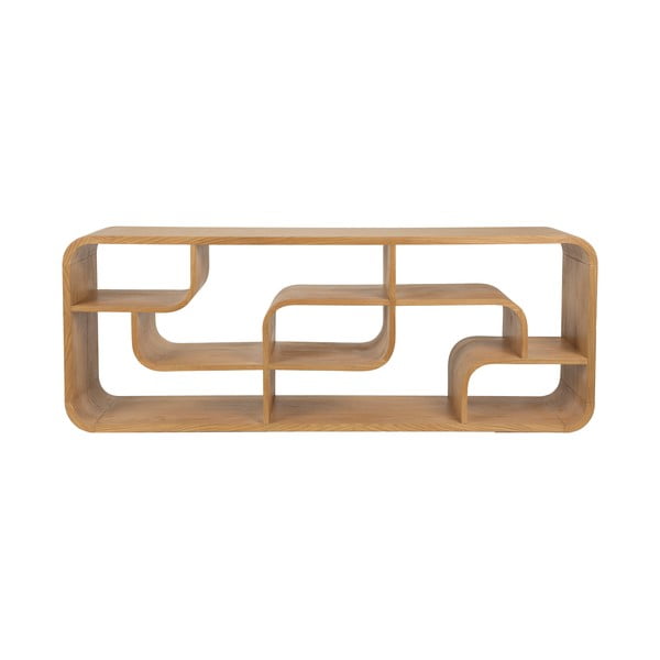 Библиотека от масивен дъб в естествен цвят 60x160x35 cm Seven – Zuiver