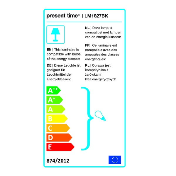 Черна настолна лампа Lucid - Leitmotiv-image-2