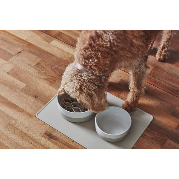 Порцеланова купа за куче ø 21,5 cm Coppa Greige M/L – MiaCara-image-3