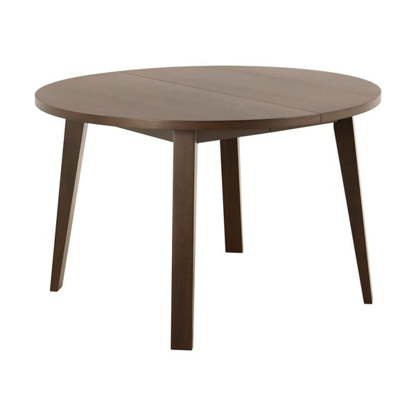 Кръгла разтегателна трапезна маса с допълнителна плоча от декор от дъб  ø 120 cm A-Line – Actona