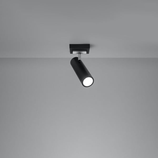 Черно осветително тяло за таван 8x8 cm Mira – Nice Lamps