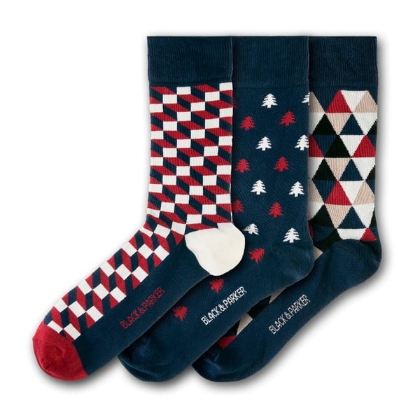 Комплект от 3 чифта чорапи Cotehe, размери 37 - 43 - Black&Parker London