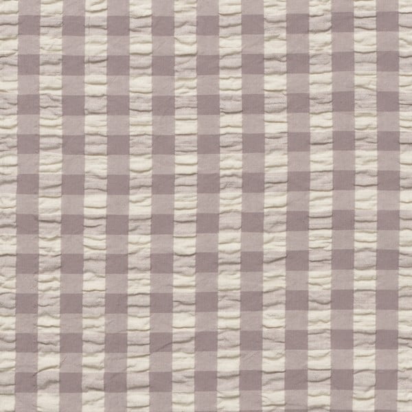 Сиво и бежово удължено крепирано спално бельо за двойно легло 200x220 cm Bæk&Bølge - JUNA-image-2