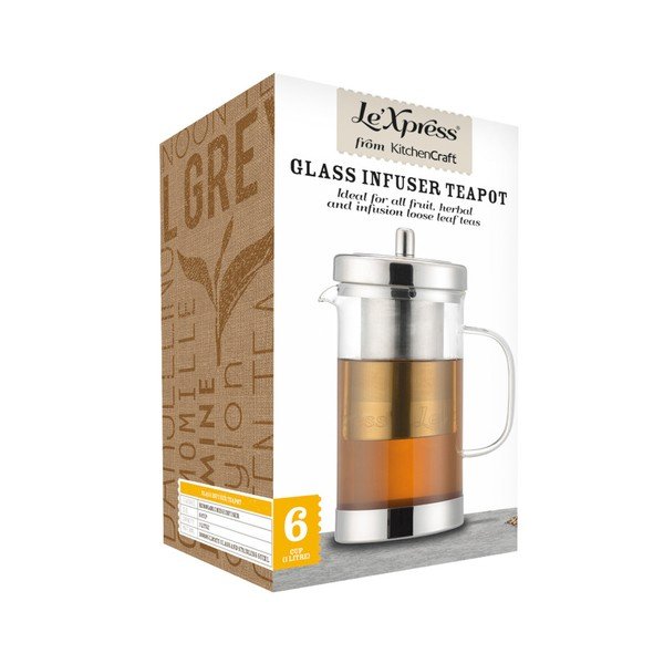 Čajová konvička s nerezovým sítkem Kitchen Craft, 1000 ml-image-2