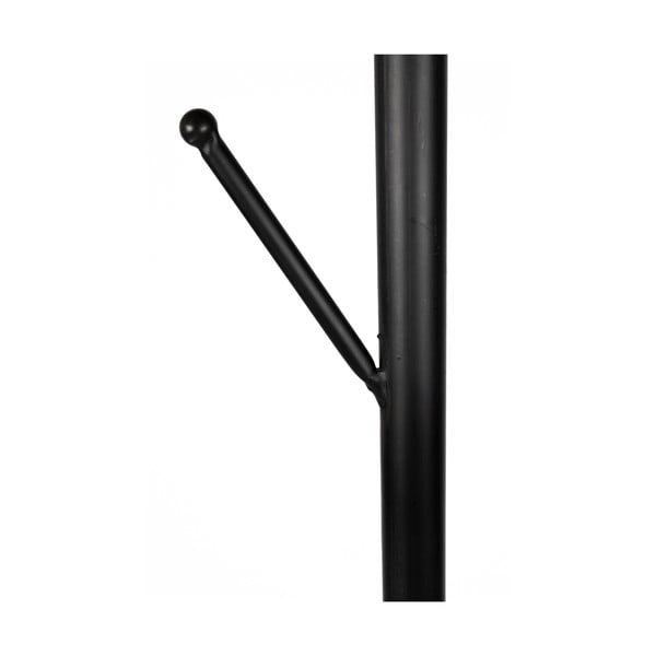 Черна метална стойка за връхни дрехи ø 29x170 cm Twiggy – White Label-image-2