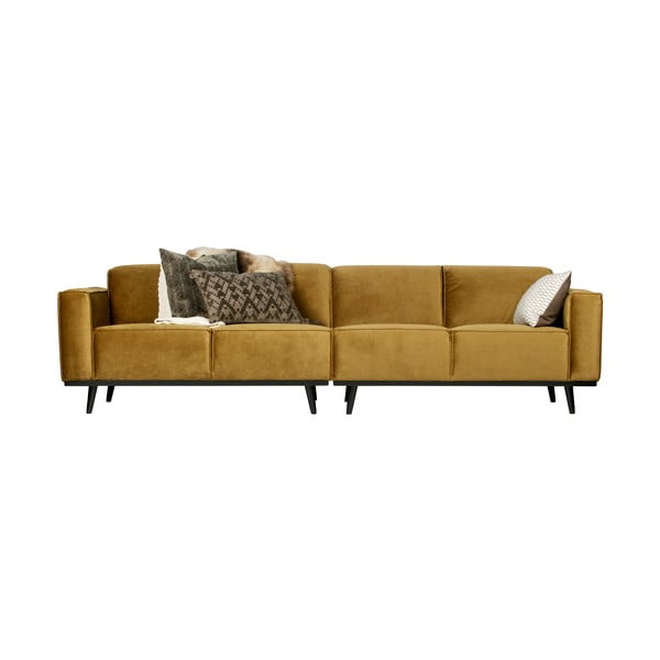 Жълт кадифен диван 280 cm Statement – WOOOD-image-3