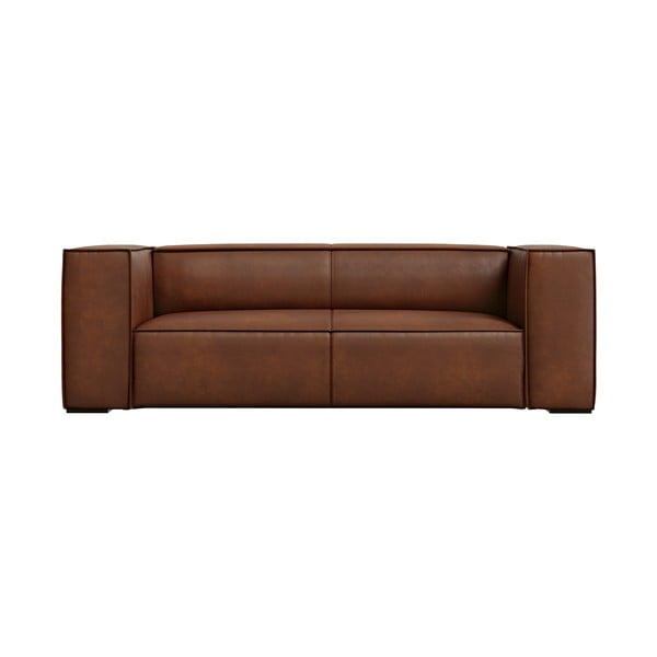 Кафяв кожен диван 212 cm Madame - Windsor & Co Sofas