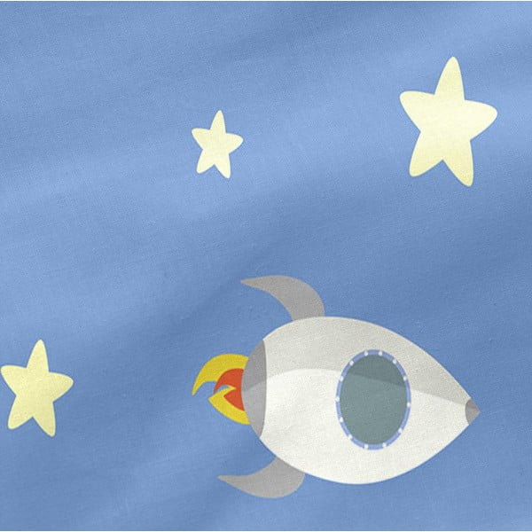 Бебешки памучен чаршаф , 120 x 60 cm Astronaut - Happynois-image-3