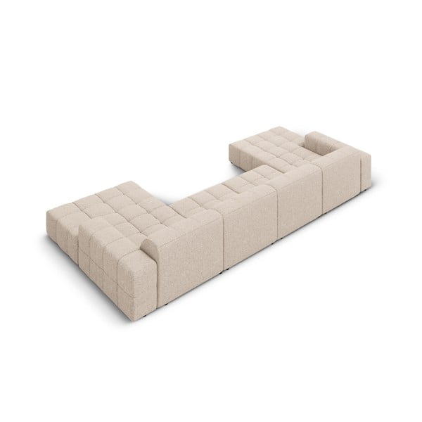 Бежов ъглов диван (U-образен) Chicago - Cosmopolitan Design-image-4