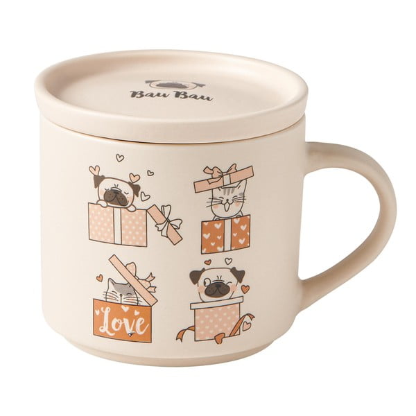 Бежово-светлокафяви порцеланови чаши в комплект от 2 бр. 35 мл - Brandani-image-1