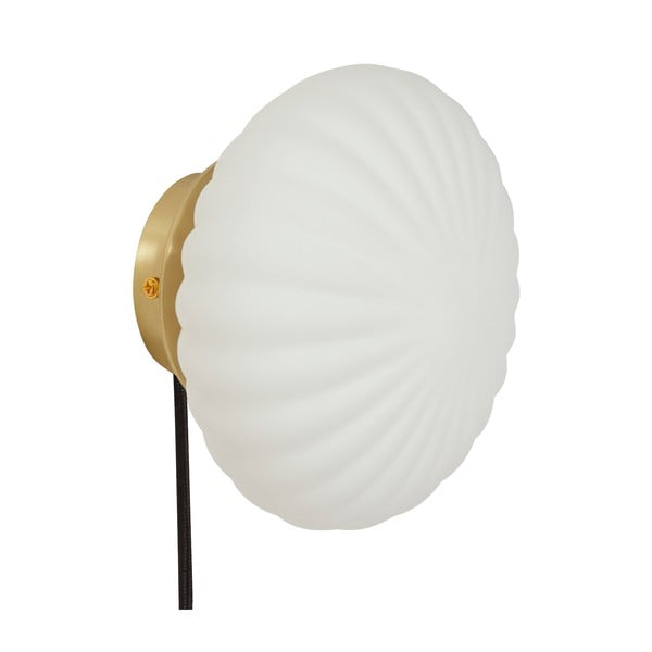 Бяла стенна лампа Kumu – Hübsch-image-2