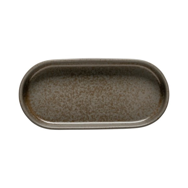 Кафява керамична чиния за сервиране 21x10 cm Redonda - Costa Nova
