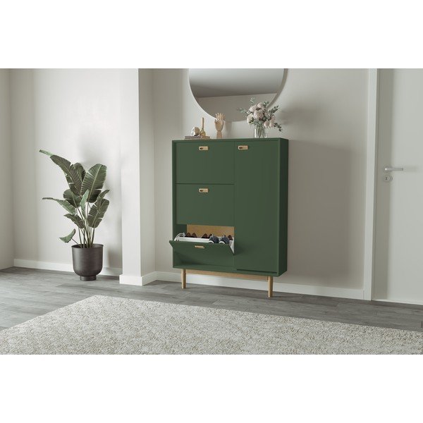 Зелена накланяща се стойка за обувки Svea – Tenzo-image-1