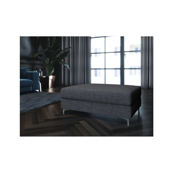 Тъмно сива табуретка за крака Devichy Rothe - devichy-image-4