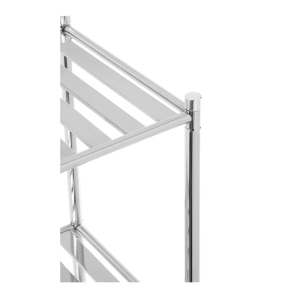 Хромирана количка за съхранение на 3 нива с рафтове - Premier Housewares-image-4