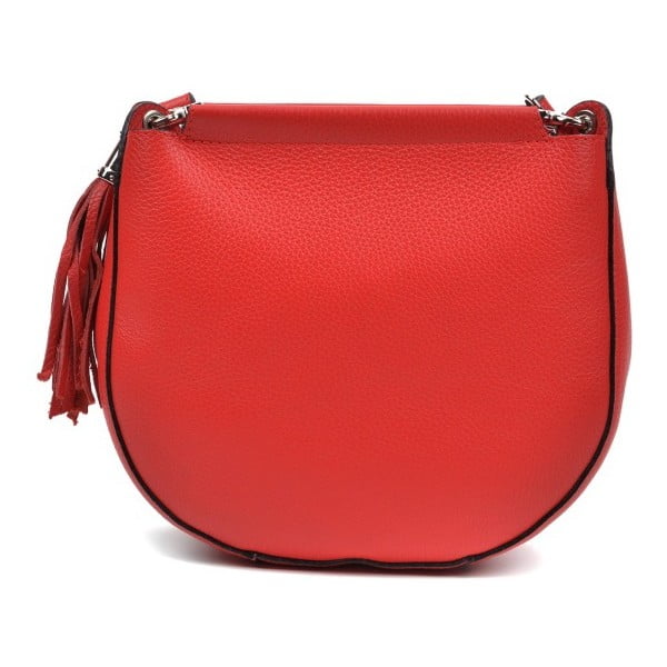 Червена кожена чанта Narhullo - Anna Luchini