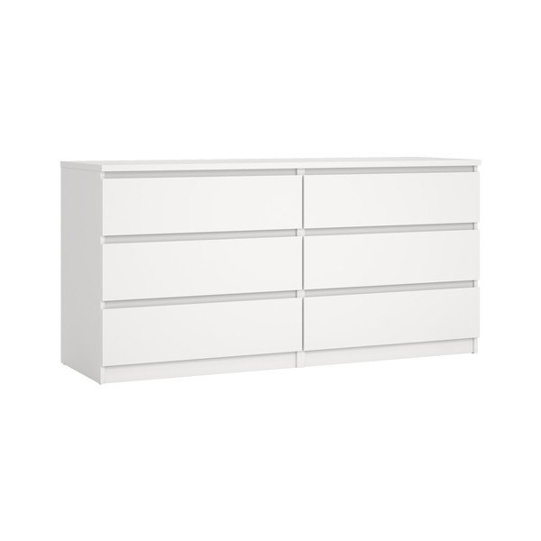 Бял скрин 154x76x50 cm Naia – Tvilum