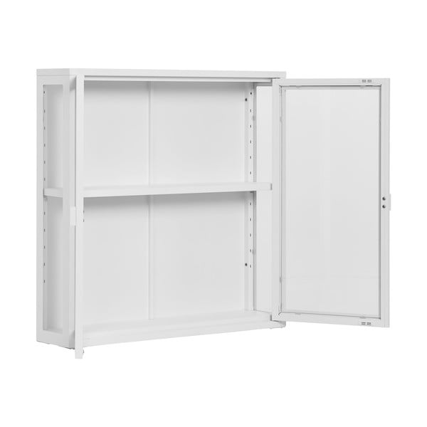 Бяла метална висяща витрина 80x80 cm Brisbane – House Nordic-image-2