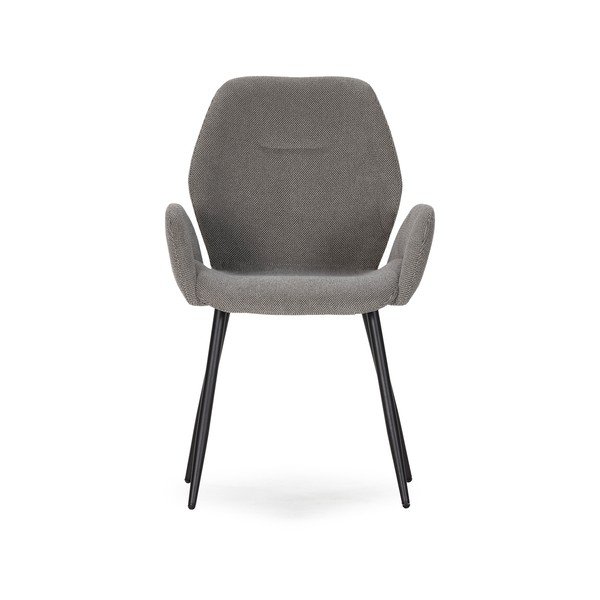 Сиви тапицирани трапезни столове в комплект 2 бр. Ansu – Marckeric-image-2