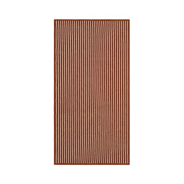 Памучна хавлиена кърпа в цвят кафяв коняк/кремава 70x140 cm Dixie – Jotex