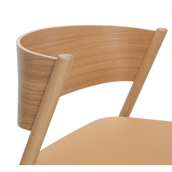 Светлокафяво кресло Oblique – Hübsch-image-4