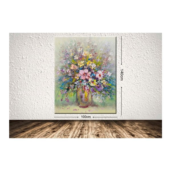 Obraz Flower Vase, 100 x 140 cm