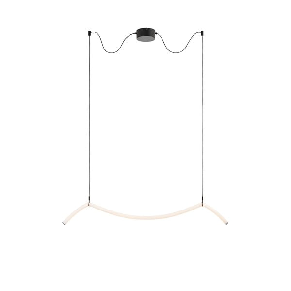 Черно-бяло LED висящо осветително тяло Melt – Markslöjd