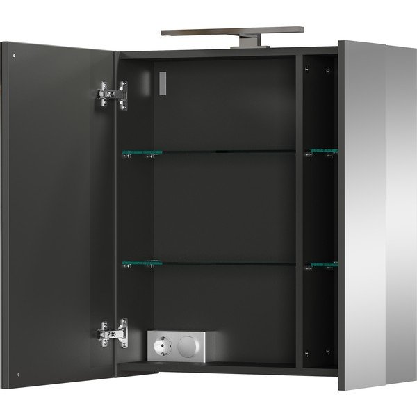 Сив шкаф за баня 60x71 cm – Germania-image-3