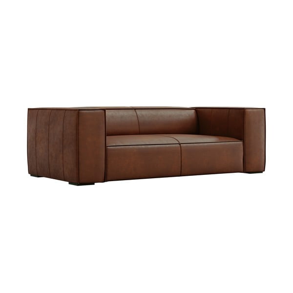Кафяв кожен диван 212 cm Madame - Windsor & Co Sofas-image-2