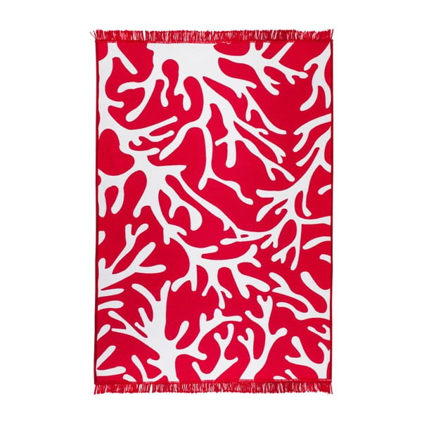 Червен и бял двустранен килим Коралов риф, 140 x 215 cm - Cihan Bilisim Tekstil