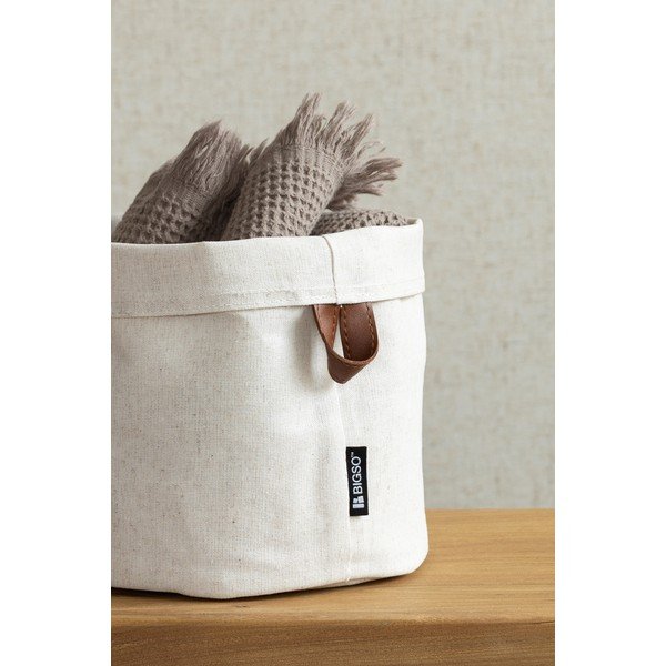 Текстилна кошница ø 20x20 cm Soft Storage Round – Bigso-image-2
