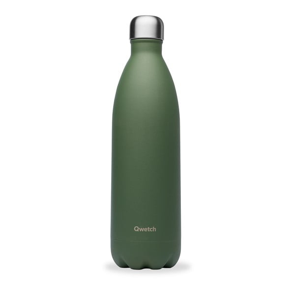 Зелена туристическа бутилка от неръждаема стомана 1 л Granite - Qwetch