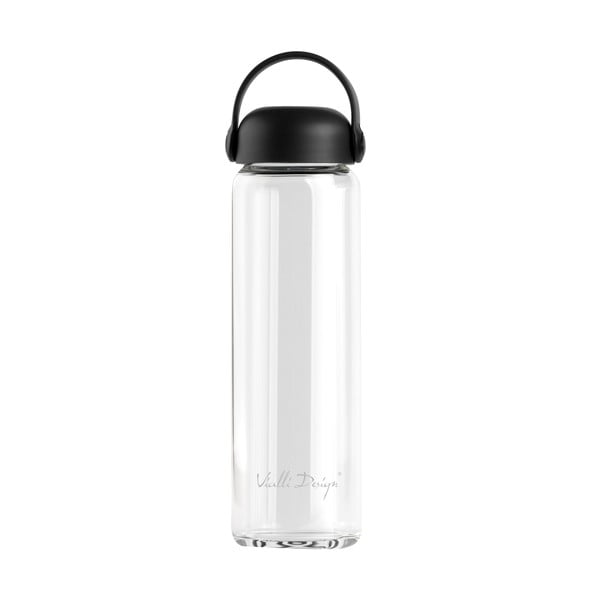 Черна стъклена бутилка  540 ml Fuori – Vialli Design