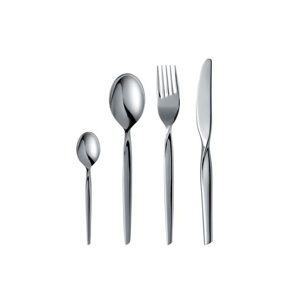 Прибори за хранене от неръждаема стомана в сребрист цвят 16 бр. Twist – Gense-image-2