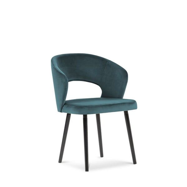 Стол за хранене в петролено синьо с кадифена тапицерия Elpis - Windsor & Co Sofas